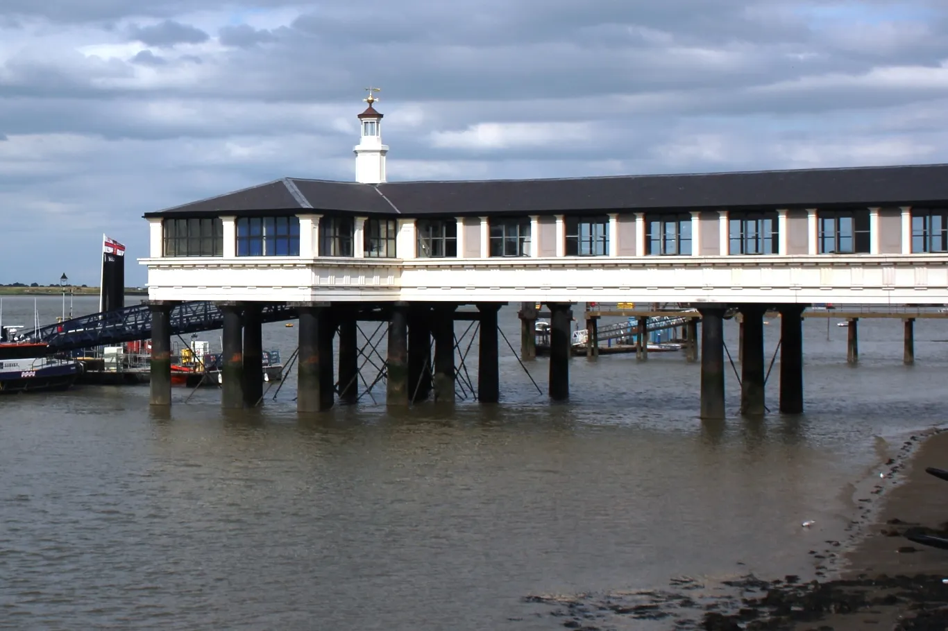 Royal Terrace Pier in Gravesend on the River Thames